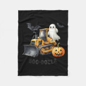 Bulldozer Halloween Bootdozer Bauwagen B Fleecedecke (Vorderseite)