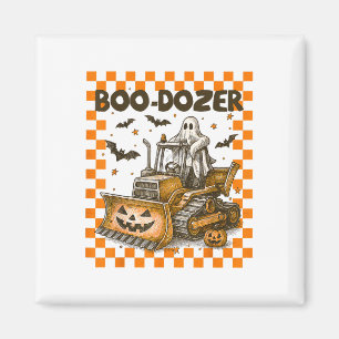 Bulldozer Halloween Bootdozer Bauwagen B Magnet