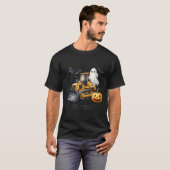 Bulldozer Halloween Bootdozer Bauwagen B T-Shirt (Vorne ganz)