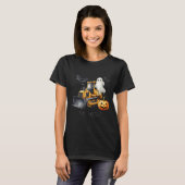 Bulldozer Halloween Bootdozer Bauwagen B T-Shirt (Vorne ganz)