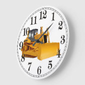 Bulldozer image for Wall Clock Große Wanduhr (Winkel)