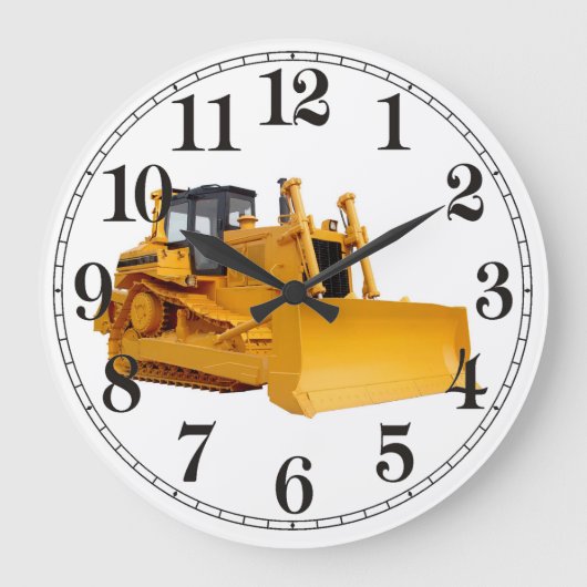 Bulldozer image for Wall Clock Große Wanduhr (Vorderseite)