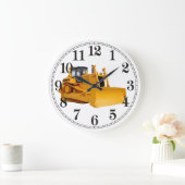 Bulldozer image for Wall Clock Große Wanduhr (Zuhause)