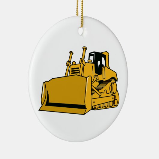 Bulldozer Keramik Ornament (Rechts)