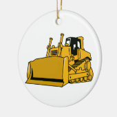 Bulldozer Keramik Ornament (Links)
