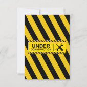 Bulldozer-Kinderdusche im Bauwesen Dankeskarte (Rückseite)