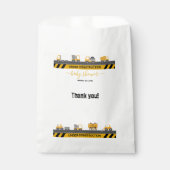 Bulldozer-Kinderdusche im Bauwesen Geschenktütchen (Vorderseite)