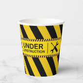 Bulldozer-Kinderdusche im Bauwesen Pappbecher (Vorderseite)