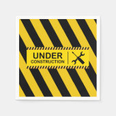 Bulldozer-Kinderdusche im Bauwesen Serviette (Vorderseite)