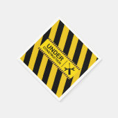 Bulldozer-Kinderdusche im Bauwesen Serviette (Ecke)