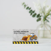 Bulldozer | Konstruktion | Auftragnehmer Visitenkarte (Stehend Vorderseite)