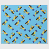 Bulldozer Niedlich 1. Geburtstag Party Bau Geschenkpapier (Flach)