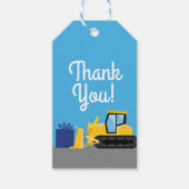 Bulldozer Niedlich Kindergeburtstag Party Construc Geschenkanhänger (Vorderseite)