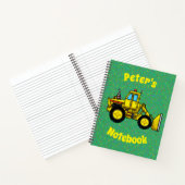 Bulldozer Notizbuch (Innenseite)