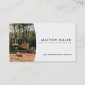 Bulldozer Operator Business Cards Visitenkarte (Vorderseite)