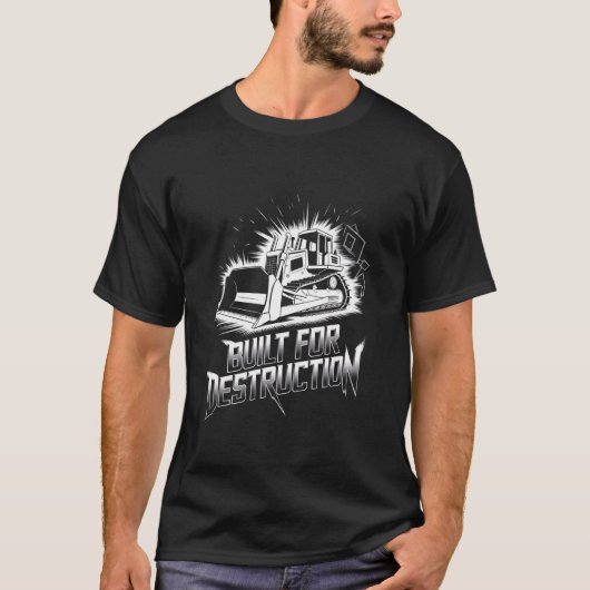 Bulldozer Operator Construction Worker Earth Mover T-Shirt (Vorderseite)
