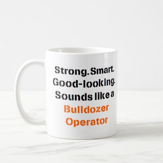 Bulldozer-Operator-Sound-Tasse Kaffeetasse (Links)