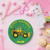 Bulldozer Paper-Teller Pappteller (Party)