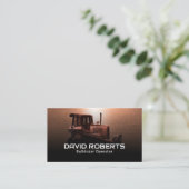 Bulldozer-Pflanze Visitenkarte (Stehend Vorderseite)