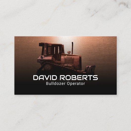Bulldozer-Pflanze Visitenkarte (Vorderseite)
