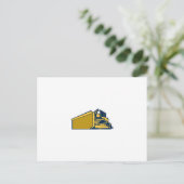 Bulldozer-Retro Postkarte (Stehend Vorderseite)