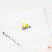 Bulldozer Runder Aufkleber (Umschlag)