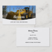 BullDozer Slogans Business Cards Visitenkarte (Vorne/Hinten)