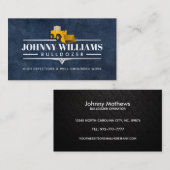 Bulldozer Slogans Business Cards Visitenkarte (Vorne/Hinten)