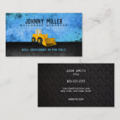 Bulldozer Slogans Business Cards Visitenkarte (Vorne/Hinten)