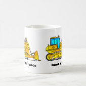Bulldozer-Tasse, Baggerarbeiten, Tasse, Bauthema Kaffeetasse (Mittel)