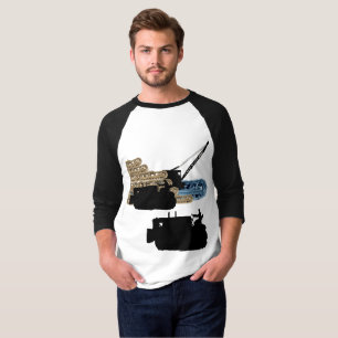 Bulldozer-Tracks für den Bediener eines Krans T-Shirt