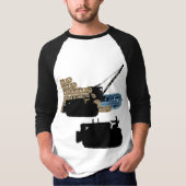 Bulldozer-Tracks für den Bediener eines Krans T-Shirt (Vorderseite)