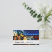 Bulldozer-Treiber für berufliche Bauweise Visitenkarte (Stehend Vorderseite)