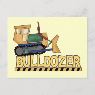 Bulldozer Tshirts und Geschenke Postkarte