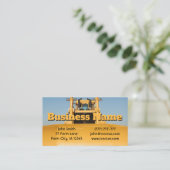 Bulldozer Visitenkarte (Stehend Vorderseite)