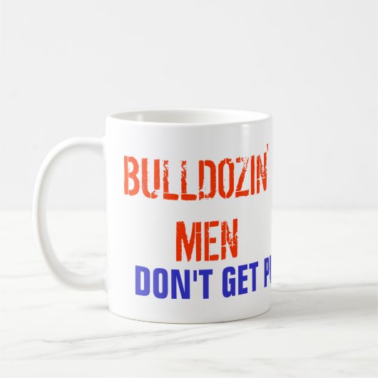 Bulldozin Männer Kaffeetasse (Links)
