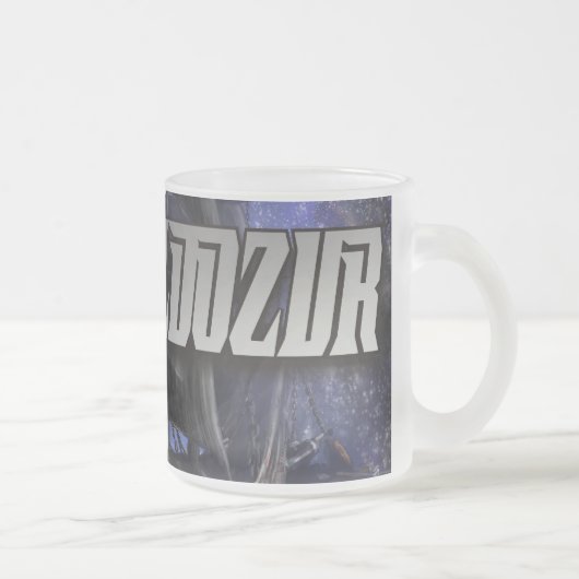 Bulldozur mattierte Kaffeetasse (Rechts)