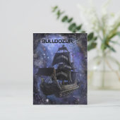 Bulldozur Schiff Postkarte (Stehend Vorderseite)
