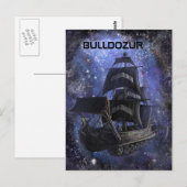 Bulldozur Schiff Postkarte (Vorne/Hinten)