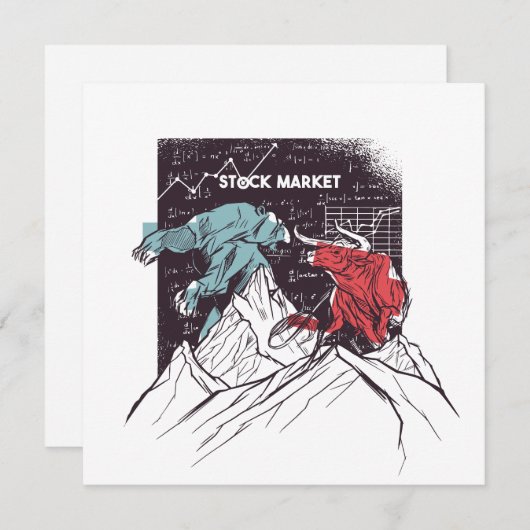 Bulle and Bear Greeting Card (Vorne/Hinten)