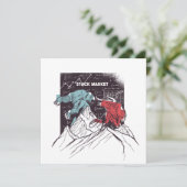 Bulle and Bear Greeting Card (Stehend Vorderseite)