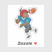 Bulle beim Fußballsport Aufkleber (Blatt)