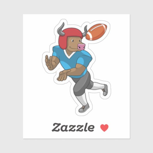 Bulle beim Fußballsport Aufkleber (Blatt)