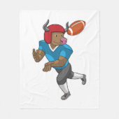 Bulle beim Fußballsport Fleecedecke (Vorderseite)