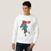 Bulle beim Fußballsport Sweatshirt (Vorne ganz)