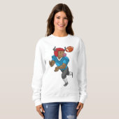 Bulle beim Fußballsport Sweatshirt (Vorne ganz)