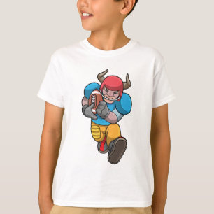 Bulle beim Sport mit Fußball und Helm T-Shirt