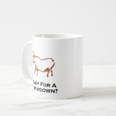 Bulle bereit für einen Durchbruch braun Kaffeetasse (Vorderseite Links)