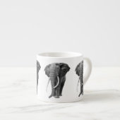 Bulle Elefant - Zeichnend im Stift Espressotasse (Vorderseite Rechts)