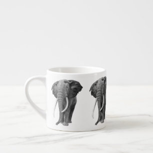 Bulle Elefant - Zeichnend im Stift Espressotasse